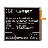 3.85V, Li-Polymer, 3600mAh, SmartPhone battery fits Samsung, Eb-bs901aby, Galaxy S22 5g, Sm-s9010, 13.86Wh Mobile, SmartPhone Cameron Sino Technology Limited (Smartphone)