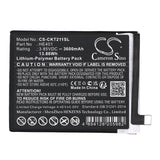 3.85V, Li-Polymer, 3600mAh, SmartPhone battery fits Cricket, He401, Ec211002, Ec211003, 13.86Wh Mobile, SmartPhone Cameron Sino Technology Limited (Smartphone)