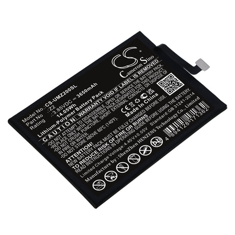 3.85V, Li-Polymer, 3650mAh, SmartPhone battery fits Umi, Z2, Umidigi Z2, 14.05Wh Mobile, SmartPhone Cameron Sino Technology Limited (Smartphone)