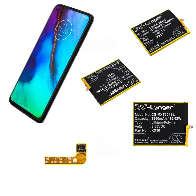 3.85V, Li-Polymer, 3900mAh, SmartPhone battery fits Motorola, Kx50, G Stylus 2020, Moto G Pro, 15.02Wh Mobile, SmartPhone Cameron Sino Technology Limited (Smartphone)