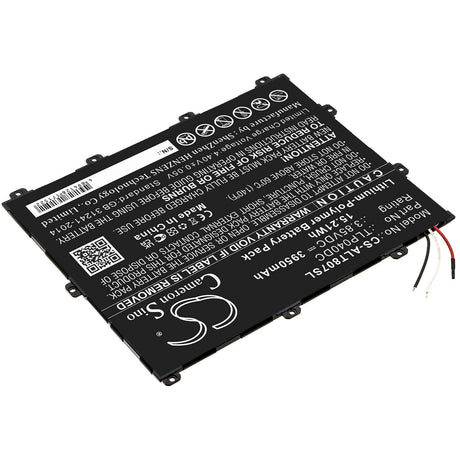 3.85V, Li-Polymer, 3950mAh, Tablet battery fits Alcatel, Tlp040dc, One Touch Pixi 3 8, Ot-8070, 15.21Wh Tablet Cameron Sino Technology Limited (Suspended)