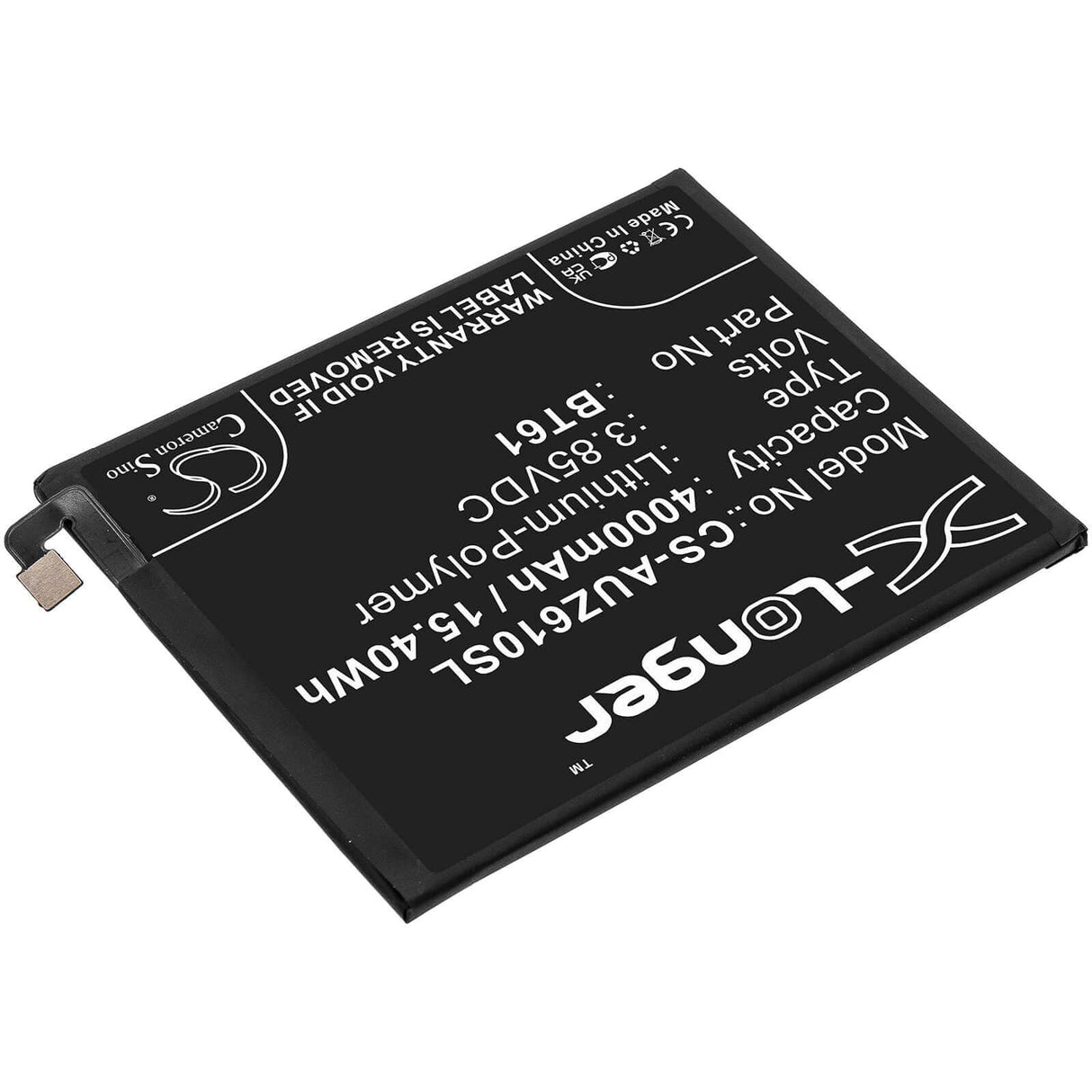 3.85V, Li-Polymer, 4000mAh, SmartPhone battery fits Acer, Atl456579, Liquid Z6 Plus, 15.4Wh Mobile, SmartPhone Cameron Sino Technology Limited (Smartphone)