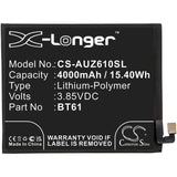 3.85V, Li-Polymer, 4000mAh, SmartPhone battery fits Acer, Atl456579, Liquid Z6 Plus, 15.4Wh Mobile, SmartPhone Cameron Sino Technology Limited (Smartphone)