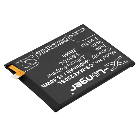 3.85V, Li-Polymer, 4000mAh, SmartPhone battery fits Motorola, Nh40, Moto E22, Moto E22 2022, 15.4Wh Mobile, SmartPhone Cameron Sino Technology Limited (Smartphone)