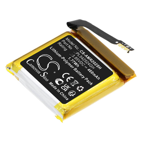 3.85V, Li-Polymer, 460mAh, Smartwatch battery fits Amazfit, Pl542524gh, A2023, Gtr 2e, 1.77Wh Smartwatch Cameron Sino Technology Limited