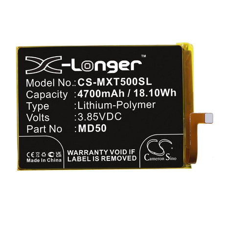 3.85V, Li-Polymer, 4700mAh, SmartPhone battery fits Motorola, Md50, Moto G Stylus 5g 2021, Xt2131, 18.1Wh Mobile, SmartPhone Cameron Sino Technology Limited (Smartphone)