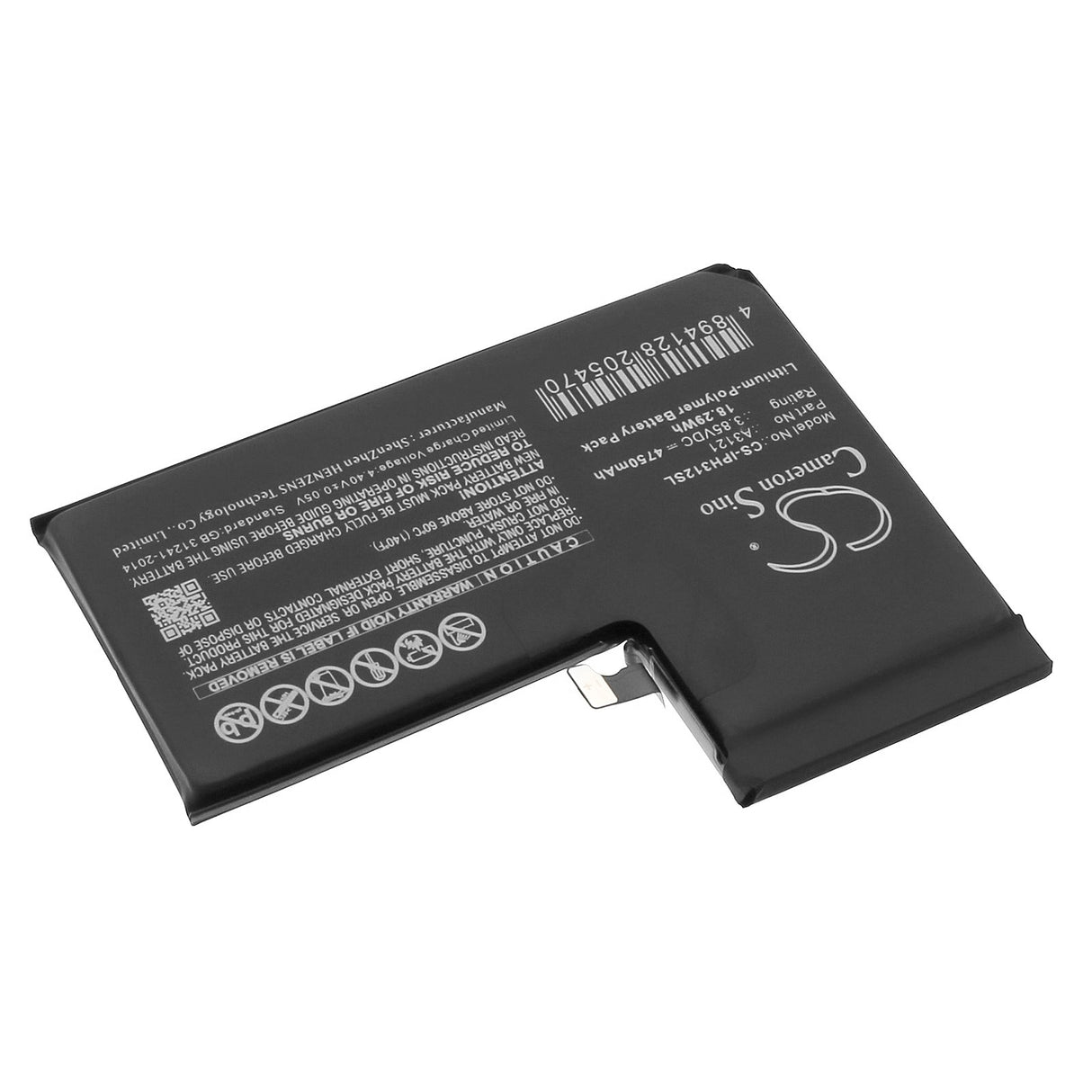 3.85V, Li-Polymer, 4750mAh, SmartPhone battery fits Apple, A3121, A2849, A3105, 18.29Wh Mobile, SmartPhone Cameron Sino Technology Limited (Smartphone)