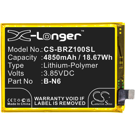 3.85V, Li-Polymer, 4850mAh, SmartPhone battery fits Vivo, B-n6, Iqoo Z1x 5g, V2012, 18.67Wh Mobile, SmartPhone Cameron Sino Technology Limited (Smartphone)