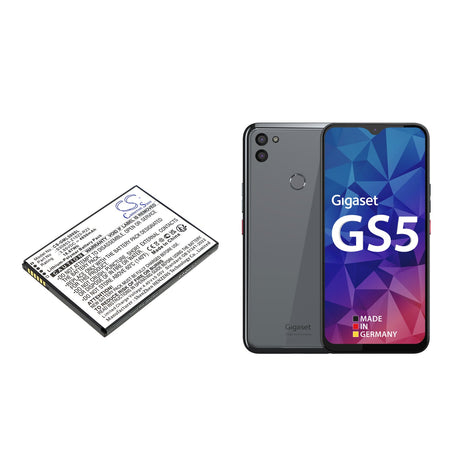 3,85V, Li-Polymer, 4850mAh, Mobile, Batterie de smartphone compatible avec Gigaset, Gs5, Gs5 Lite, 18,67Wh Mobile, Smartphone Cameron Sino Technology Limited (Smartphone)