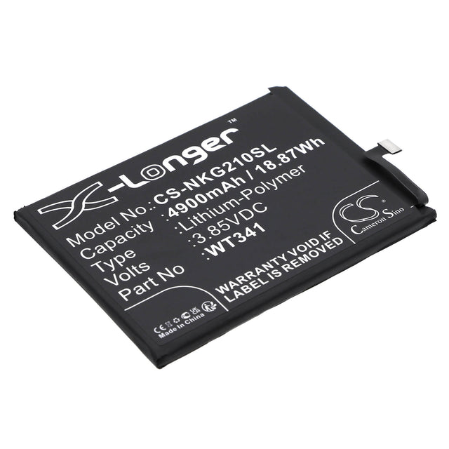 3.85V, Li-Polymer, 4900mAh, SmartPhone battery fits Nokia, Wt341, G21, G21 2022, 18.87Wh Mobile, SmartPhone Cameron Sino Technology Limited (Smartphone)