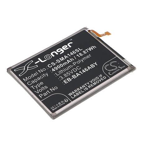 3.85V, Li-Polymer, 4900mAh, SmartPhone battery fits Samsung, Eb-ba146aby, Galaxy A14 5g, Galaxy A14 5g 2023, 18.87Wh Mobile, SmartPhone Cameron Sino Technology Limited (Smartphone)