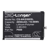 3.85V, Li-Polymer, 4950mAh, SmartPhone battery fits Nokia, P660, G50, Ta-1358, 19.06Wh Mobile, SmartPhone Cameron Sino Technology Limited (Smartphone)