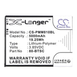 3.85V, Li-Polymer, 5000mAh, Barcode Scanner battery fits Point Mobile, Pm80, 19.25Wh Barcode Scanner Cameron Sino Technology Limited