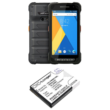 3.85V, Li-Polymer, 5000mAh, Barcode Scanner battery fits Point Mobile, Pm80, 19.25Wh Barcode Scanner Cameron Sino Technology Limited