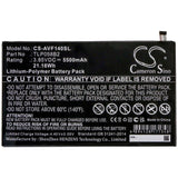 3.85V, Li-Polymer, 5500mAh, Tablet battery fits Vodafone, Tlp058b2, Tab Prime 7, Vfd-1400, 21.18Wh Tablet Cameron Sino Technology Limited