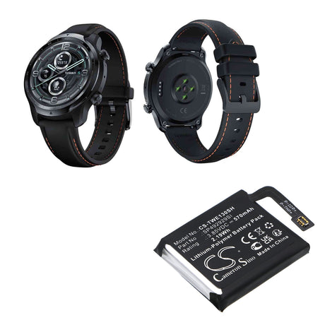 3.85V, Li-Polymer, 570mAh, Smartwatch battery fits Ticwatch, Pro 3, 2.19Wh Smartwatch Cameron Sino Technology Limited