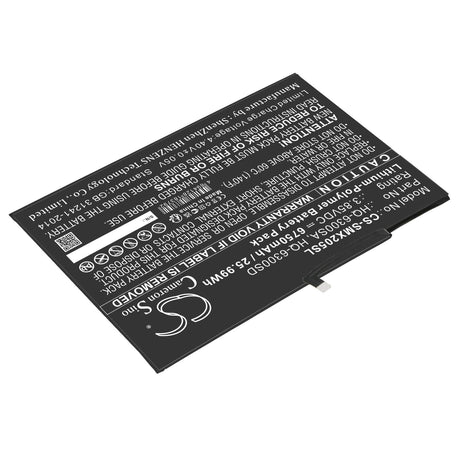 3.85V, Li-Polymer, 6750mAh, Tablet battery fits Samsung, Hq-6300sa, Sm-x200, Sm-x205, 25.99Wh Tablet Cameron Sino Technology Limited