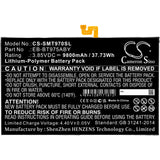 3.85V, Li-Polymer, 9800mAh, Tablet battery fits Samsung, Eb-bt975aby, Galaxy Tab S7 Fe 5g, Galaxy Tab S7 Plus 12.4, 37.73Wh Tablet Cameron Sino Technology Limited