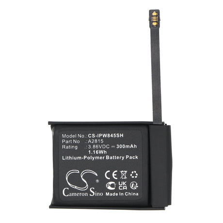 3.86V, Li-Polymer, 300mAh, Smartwatch Battery fits Apple, Watch Series S8 45mm, 1.16Wh Smartwatch Cameron Sino Technology Limited