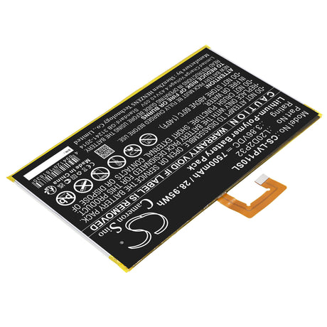 3.86V, Li-Polymer, 7500mAh, Tablet battery fits Lenovo, L20d2p32, Tab P11, Tab P11 5g, 28.95Wh Tablet Cameron Sino Technology Limited