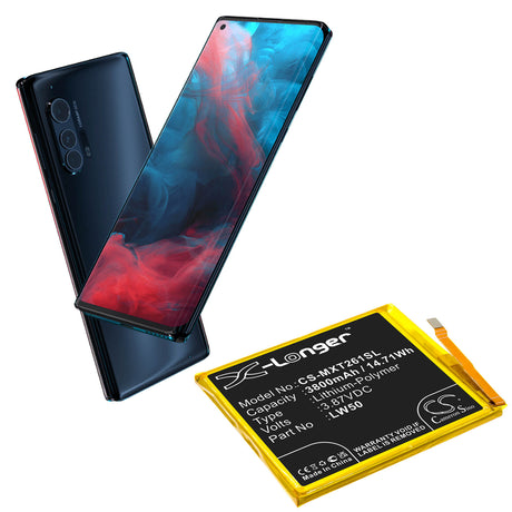 3.87V, Li-Polymer, 3800mAh, SmartPhone battery fits Motorola, Lw50, Moto Edge Plus, Moto Edge+, 14.71Wh Mobile, SmartPhone Cameron Sino Technology Limited (Smartphone)