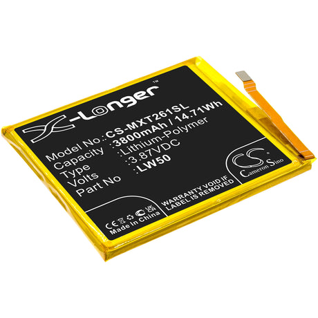 3.87V, Li-Polymer, 3800mAh, SmartPhone battery fits Motorola, Lw50, Moto Edge Plus, Moto Edge+, 14.71Wh Mobile, SmartPhone Cameron Sino Technology Limited (Smartphone)