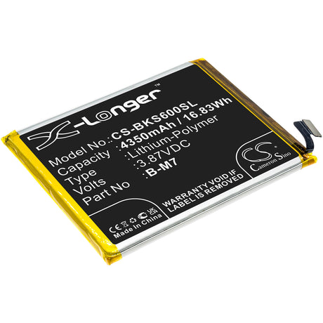 3.87V, Li-Polymer, 4350mAh, SmartPhone battery fits Vivo, B-m7, G1 5g, S6 5g, 16.83Wh Mobile, SmartPhone Cameron Sino Technology Limited (Smartphone)