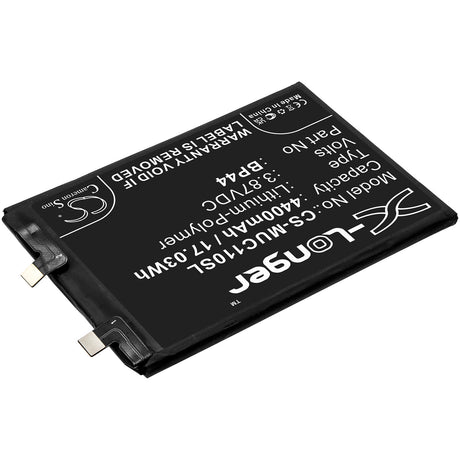 3.87V, Li-Polymer, 4400mAh, SmartPhone battery fits Xiaomi, Bp44, Cc11, Civi 5g, 17.03Wh Mobile, SmartPhone Cameron Sino Technology Limited (Smartphone)