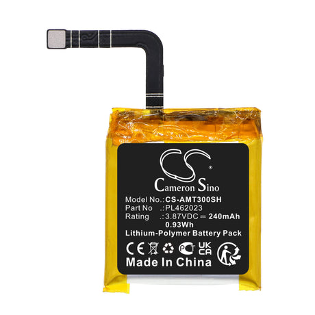 3.87V, Li-Polymer, 240mAh, Smartwatch battery fits Amazfit, Pl462023, A2035, Gts 3, 0.93Wh Smartwatch Cameron Sino Technology Limited