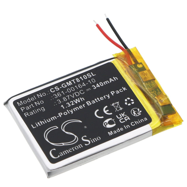 3.87V, Li-Polymer, 340mAh Smartwatch Battery fits Garmin, Instinct Solar, Std-810g, 1.32Wh Smartwatch Cameron Sino Technology Limited   