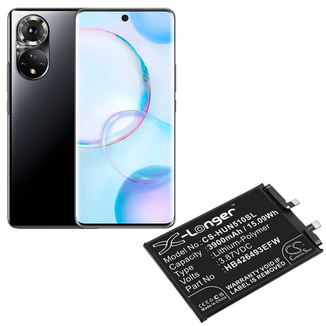 3.87V, Li-Polymer, 3900mAh, SmartPhone battery fits Huawei, Hb426493efw, Honor 50 Se, Honor 50 Se 5g, 15.09Wh Mobile, SmartPhone Cameron Sino Technology Limited (Smartphone)