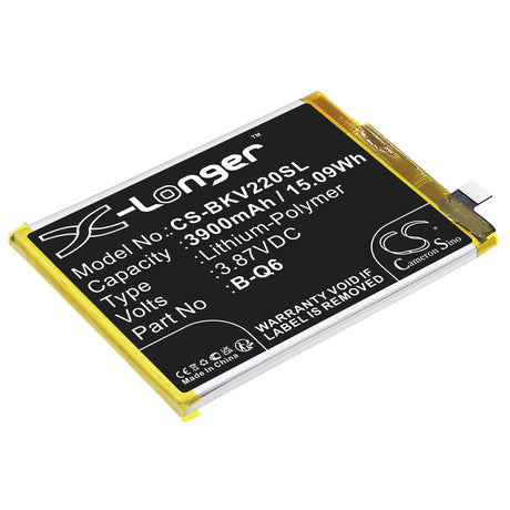3.87V, Li-Polymer, 3900mAh, SmartPhone battery fits Vivo, B-q6, V2055, V21e, 15.09Wh Mobile, SmartPhone Cameron Sino Technology Limited (Smartphone)