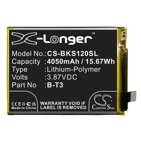 3.87V, Li-Polymer, 4050mAh, SmartPhone battery fits Vivo, B-t3, S12 Pro, S12 Pro 5g, 15.67Wh Mobile, SmartPhone Cameron Sino Technology Limited (Smartphone)