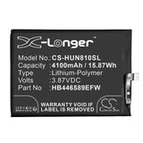 3,87V, Li-Polymer, 4100mAh, batterie de smartphone compatible avec Huawei, Hb446589efw, Cha-al80, Coco-an40, 15,87Wh Mobile, Smartphone Cameron Sino Technology Limited (Smartphone)