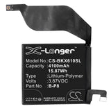 3.87V, Li-Polymer, 4100mAh, SmartPhone battery fits Vivo, B-p8, V2056a, X60 Pro Plus, 15.87Wh Mobile, SmartPhone Cameron Sino Technology Limited (Smartphone)