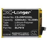 3.87V, Li-Polymer, 4200mAh, SmartPhone battery fits Oppo, Blp819, A95 5g 2021, Cph2211, 16.25Wh Mobile, SmartPhone Cameron Sino Technology Limited (Smartphone)
