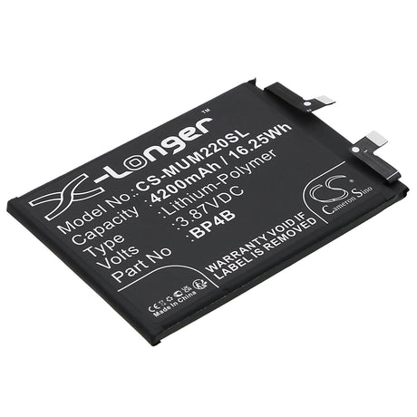 3.87V, Li-Polymer, 4200mAh, SmartPhone battery fits Xiaomi, Bp4b, 2203129g, 2203129i, 16.25Wh Mobile, SmartPhone Cameron Sino Technology Limited (Smartphone)