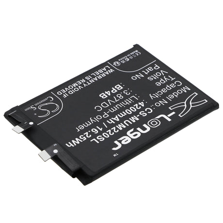 3.87V, Li-Polymer, 4200mAh, SmartPhone battery fits Xiaomi, Bp4b, 2203129g, 2203129i, 16.25Wh Mobile, SmartPhone Cameron Sino Technology Limited (Smartphone)