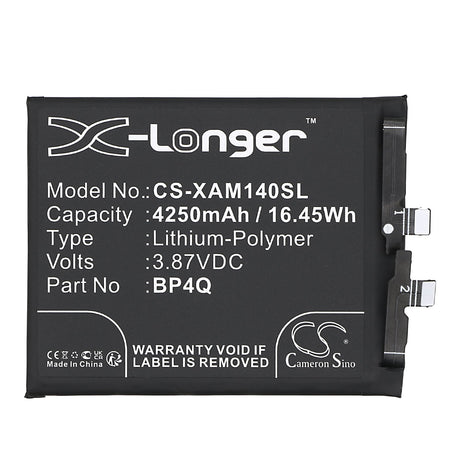3.87V, Li-Polymer, 4250mAh, SmartPhone battery fits Xiaomi, Bp4q, 14, 16.45Wh Mobile, SmartPhone Cameron Sino Technology Limited (Smartphone)