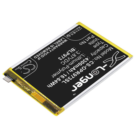 3.87V, Li-Polymer, 4300mAh, SmartPhone battery fits Oppo, Blp973, Pgx110, Phm110, 16.64Wh Mobile, SmartPhone Cameron Sino Technology Limited (Smartphone)