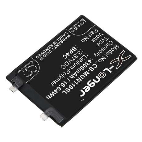 3.87V, Li-Polymer, 4300mAh, SmartPhone battery fits Xiaomi, Redmi, Bp4c, Note 11t Pro+, 16.64Wh Mobile, SmartPhone Cameron Sino Technology Limited (Smartphone)