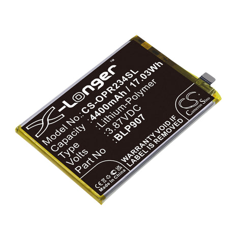 3.87V, Li-Polymer, 4400mAh, SmartPhone battery OPPO F21 Pro, F21 Pro 5G, F21s PRO, F21s Pro 5G, 17.03Wh Mobile, SmartPhone Cameron Sino Technology Limited (Smartphone)