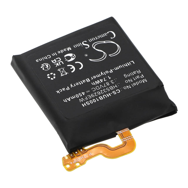 3.87V, Li-Polymer, 450mAh Smartwatch Battery fits Huawei, Myl-b10, Run-b19, 1.74Wh Smartwatch Cameron Sino Technology Limited