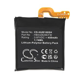 3.87V, Li-Polymer, 450mAh Smartwatch Battery fits Huawei, Myl-b10, Run-b19, 1.74Wh Smartwatch Cameron Sino Technology Limited