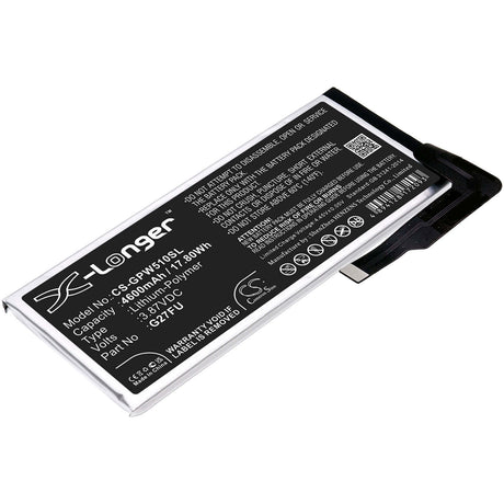 3.87V, Li-Polymer, 4600mAh, SmartPhone battery fits Google, G27fu, Pixel 5a, Pixel 5a 5g, 17.8Wh Mobile, SmartPhone Cameron Sino Technology Limited (Smartphone)
