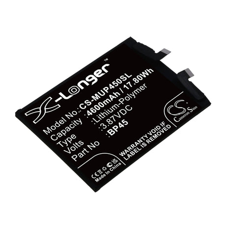 3.87V, Li-Polymer, 4600mAh, SmartPhone battery fits Xiaomi, Bp45, 12 Pro, 12s Pro, 17.8Wh Mobile, SmartPhone Cameron Sino Technology Limited (Smartphone)