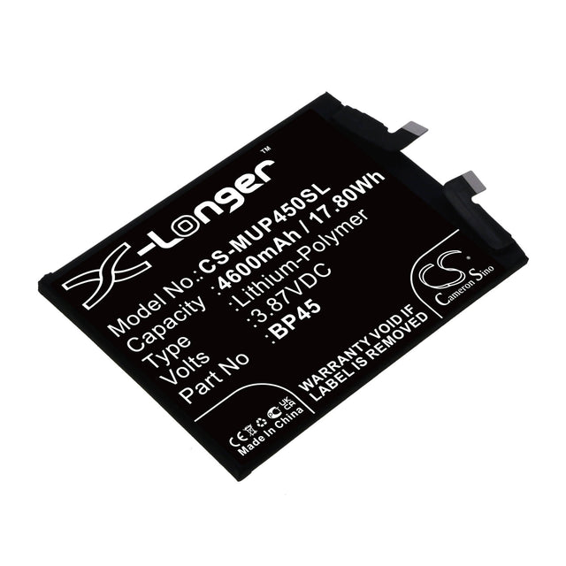 3.87V, Li-Polymer, 4600mAh, SmartPhone battery fits Xiaomi, Bp45, 12 Pro, 12s Pro, 17.8Wh Mobile, SmartPhone Cameron Sino Technology Limited (Smartphone)