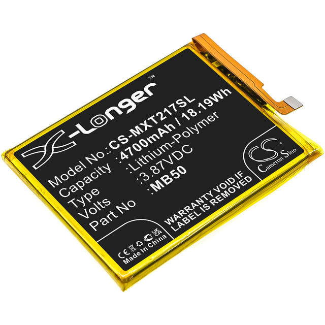 3.87V, Li-Polymer, 4700mAh, SmartPhone battery fits Motorola, Mb50, Moto Edge S30, Moto Edge S30 5g 2021, 18.19Wh Mobile, SmartPhone Cameron Sino Technology Limited (Smartphone)