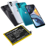 3.87V, Li-Polymer, 4800mAh, SmartPhone battery fits Motorola, Nh50, Moto G22, Xt2231-1, 18.58Wh Mobile, SmartPhone Cameron Sino Technology Limited (Smartphone)