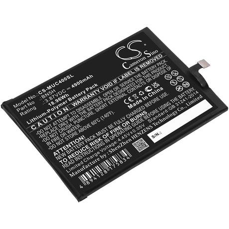 3.87V, Li-Polymer, 4900mAh, SmartPhone battery fits Xiaomi, Poco, Redmi, Bn5h, M4 5g, Mzb0brzin, 18.96Wh Mobile, SmartPhone Cameron Sino Technology Limited (Smartphone)
